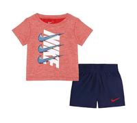 Nike Completo T-Shirt e Shorts da Neonati Dri-Fit Rossa Taglia 24 M Codice 66K445-U90