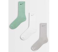 Nike confezione da 3 calzini crew leggeri per tutti i giorni multicolore S
