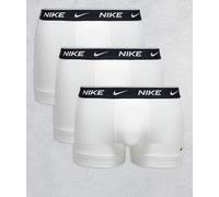 Nike - Confezione da 3 paia di boxer bianchi in cotone elasticizzato-Bianco L