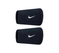 NIKE COPPIA POLSINI SPUGNA N1012406010OS SWOOSH DW WRISTBAND H 15 CM BK/WH