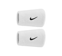 NIKE COPPIA POLSINI SPUGNA N1012406101OS SWOOSH DW WRISTBAND H 13 CM WH/BK