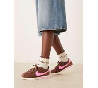 Nike - Cortez - Sneakers unisex in nylon marrone e rosa WM 8.5
