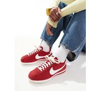 Nike - Cortez TXT - Sneakers in camoscio rosse e bianche-Bianco WM 9.5