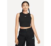 Nike Cost Crop Small Logo Essentials W - Canotta - Donna - Nero