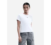 Nike - Women's Sportswear Tight Ribbed S/S T-Shirt - Maglia funzionale XS bianco