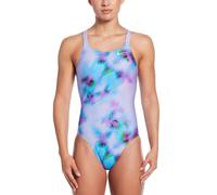 nike Costume da bagno intero Nike Hydrastrong Multi Stampa Fastback large Viola