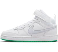 Nike Court Borough Mid 2 (GS), Scarpe Three Quarter High, White Football Grey Stadium Green, 38.5 EU
