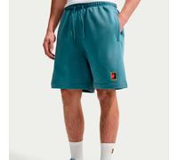 Pantaloncini da tennis da uomo Nike Court Heritage Dri-FIT Fleece Tennis - smokey blue - Blu (L)