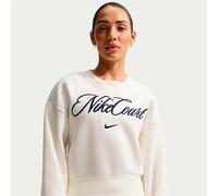 Felpa da tennis da donna Nike Court Collection Crew-Neck Tennis - sail/midnight navy - Bianco (XS)
