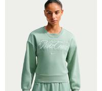 Felpa da tennis da donna Nike Court Collection Crew-Neck Tennis - steam/barely green navy - Verde (M)