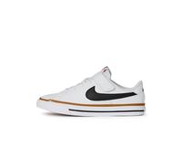 NIKE Court Legacy, Sneaker, White/Black-Desert Ochre-Gum L, 33 EU