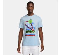 Nike Court Maglietta Uomini - Blu Chiaro, Multicolore