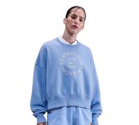 Felpa da tennis da donna Nike Court Heritage Phoenix Fleece Over Oversized Crew Neck - royal pulse/comet blue - Blu (XS)