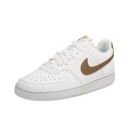 Nike DH3158-105 Court Vision Low Next Nature Donna, White, Metallic Gold-White EU 38