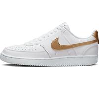 Nike Court Vision Low Next Nature, Scarpe Donna, Bianco White Metallic Gold White, 40.5 EU