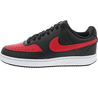 Nike Court Vision Low, Sneaker Uomo, Black/University Red-White, 45 EU