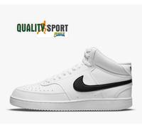 Nike Court Vision Mid White/Black 40.5 Bianco