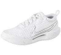 Nike Court Zoom PRO, Scarpe da Ginnastica Donna, Bianco/Argento Metallico, 38 EU