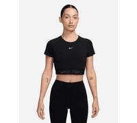 Nike Crop Pro W - T-shirt Training - Donna - Nero XS