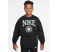 Nike Crop Varsity Jr - Felpa - Nero 8-10ANNI