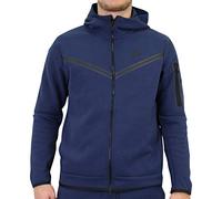 Nike CU4489-410 M NSW TCH FLC Hoodie FZ WR Maglia Lunga Midnight Navy/Black XL