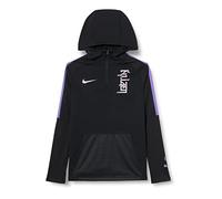 Nike CV1501-010 KM Y NK DRY HOODIE Felpa Unisex - Bambini black/fierce purple/(hologram) XS