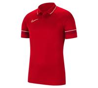 Nike Polo Academy 21 CW6104-657 DRY SS Uomo Rosso/Bianco Taglia S