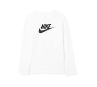 Nike CZ1260 G NSW LS Tee Basic Futura Maglia Lunga Bambina White/Black XS