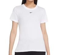 Nike W NSW ESSNTL Tee SS Crew LBR, T-Shirt Donna, White/(Black), M