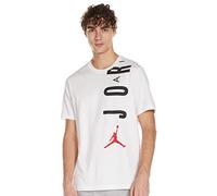 Nike CZ8402-100 M J JDN Air Stretch SS Crew Uomo White/Black/Gym Red L