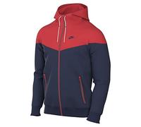 NIKE DA0001-410 M NK Wvn LND WR HD Jkt Maglia Lunga Midnight Navy/LT Crimson/Midnight Navy 3XL