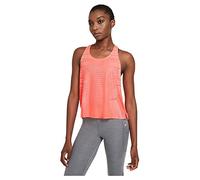 NIKE DA0528-854 W NP CLN Tank Net Canottiera Donna Bright Mango/White/(Metallic Silver) XS