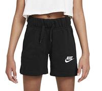 Pantaloncini per ragazze Nike Sportswear Club FT 5 Short G - black/white - Nero (L)