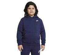 NIKE Da5114-410 B NSW Hoodie Po Club Maglia Lunga Midnight Navy e White S+