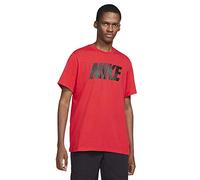 NIKE DC5092 M NSW Tee Icon Block T-Shirt Uomo University Red/Black L