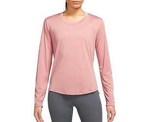 Nike DD0641-618 W NK One DF LS Std Top Maglia Lunga Donna Red Stardust/White Taglia M