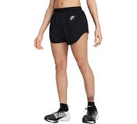 Nike DD4048 W NK Air DF Short Pantaloncini Donna Black/White/Reflective Silv XS