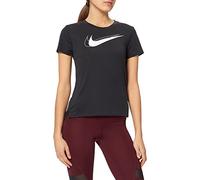 Nike DD4898 W NK DF SWSH Run Top SS T-Shirt Donna Black/Reflective Silv XL