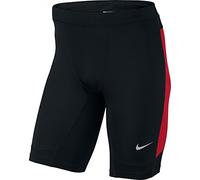 Nike Df Essential Half Tght, Pantaloncini Da Corsa Uomo, Multicolore (Nero/University Red/Nero), S
