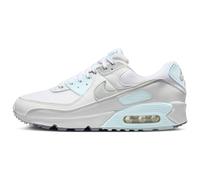 Nike DH8010-104 Air Max 90 Donna, White/Light Silver-Glacier Blue EU 38.5