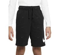 Nike DH9662-010 B NSW Swoosh FT Short Pantaloncini Bambino, Nero/Bianco, L