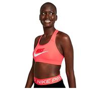 Nike W Nk DF Swsh CB Futura Gx Bra, Reggiseno Sportivo Unisex-Adulto, Magic Ember/Chile Red/White, L