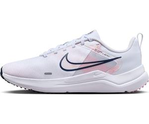 NIKE Downshifter 12 Premium - Scarpe da corsa da donna, alla moda, Calcio Bianco Perla Rosa Grigio Blu Mezzanotte, 42 EU