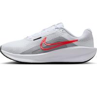 NIKE Downshifter 13, Sneaker Donna, White Bright Crimson Wolf Grey Black, 41 EU