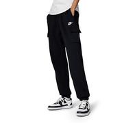 NIKE DQ5196-010 W NSW Club FLC MR Pant Cargo Pantaloni Sportivi Donna Black/White Taglia L