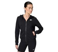 NIKE DQ5471-010 W NSW Club FLC FZ Hoodie Std Maglia Lunga Donna Black/White Taglia 2XS