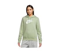 Nike DQ5775-343 W NSW Club FLC GX Std PO HDY Maglia Lunga Donna Honeydew/White Taglia M