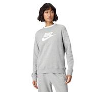 NIKE DQ5832-063 W NSW Club FLC GX Std Crew Maglia Lunga Donna Dk Grey Heather/White Taglia M