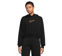 NIKE DQ6776-010 W NSW STRDST GX HDY Maglia Lunga Donna Nero/Oro Taglia L