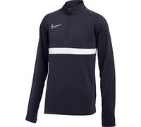 Nike Dri-Fit Academy Big Kids' Soccer Drill Top, Maglietta Unisex-Bambini e Ragazzi, Obsidian/White/White/White, 14 Anni